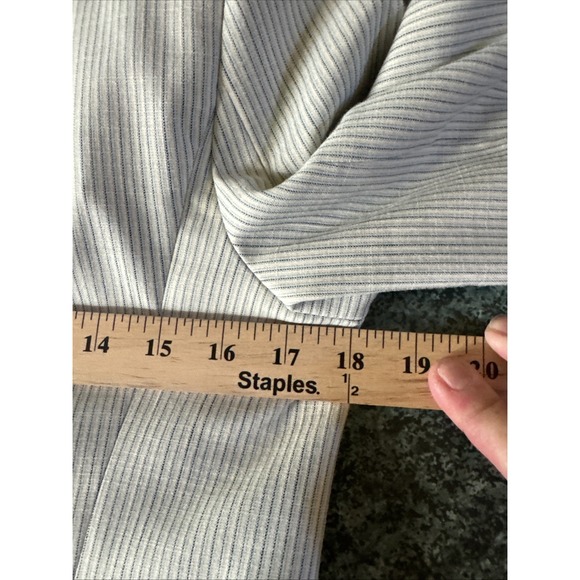 Tommy Hilfiger Women's Pinstriped Silver Two-Button Blazer (6) & Pants Set (4)‎ - Picture 14 of 16